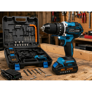48V Max Lithium-Ion Cordless Electric Drill Kit with Accessories
